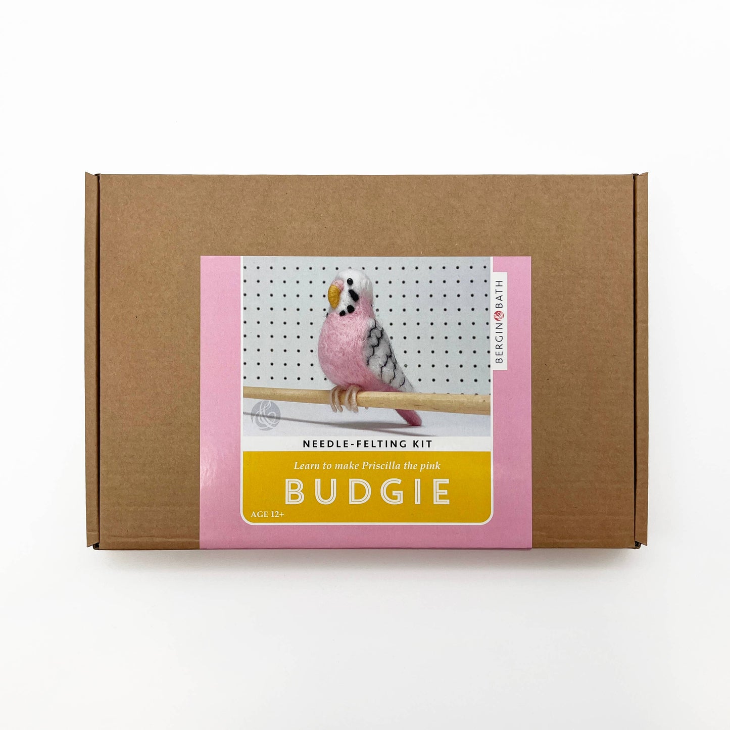 Pink Budgie Needle Felting Kit