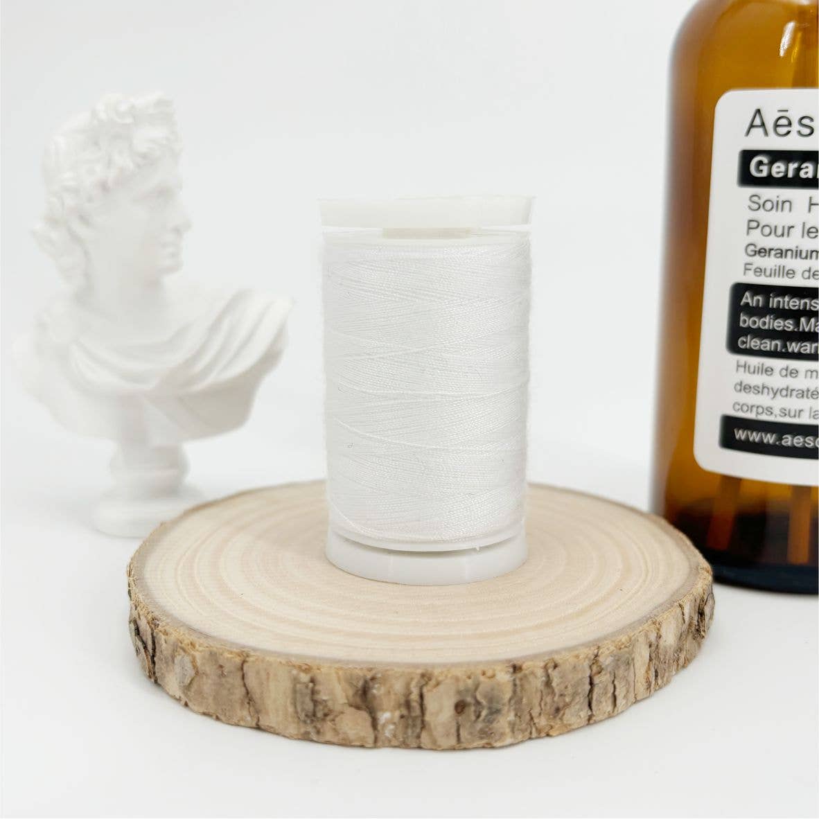 Darnn Polyester Sewing Thread White, All Purpose Thread