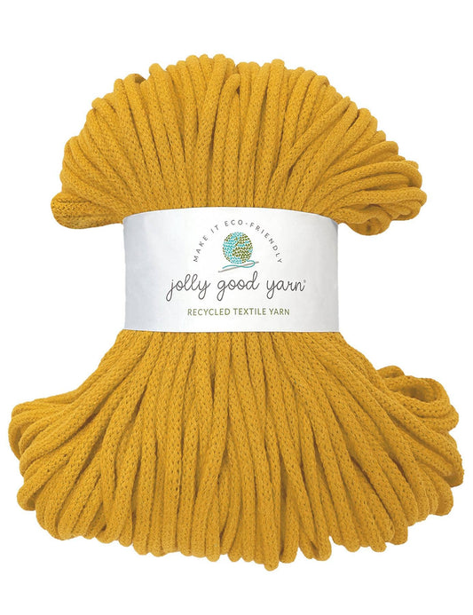 5mm Shaldon Yellow recycled cotton macrame cord (100m)