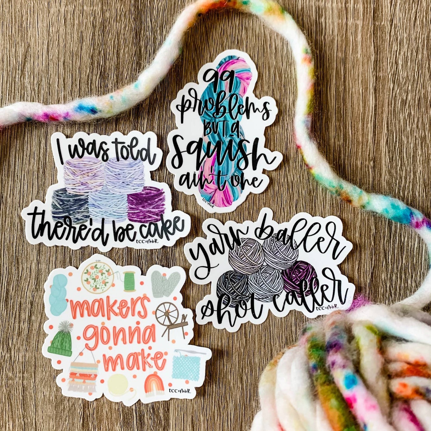 Yarn Baller yarnie vinyl sticker