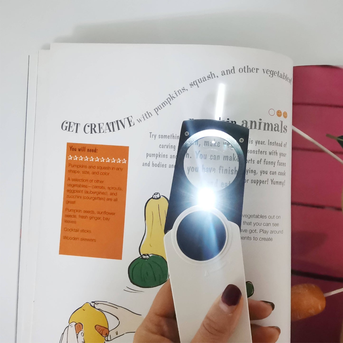 VACAY Magnifying Glass with led light, LED magnifier