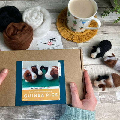 Needle felting kit - Guinea pigs