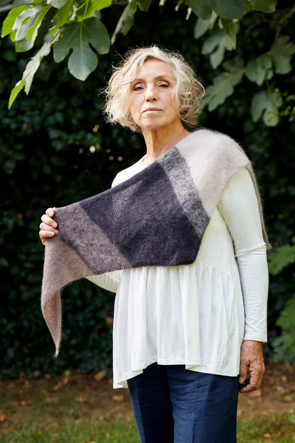 Bon Melange Shawl Kit - Mohair/Silk with Pattern