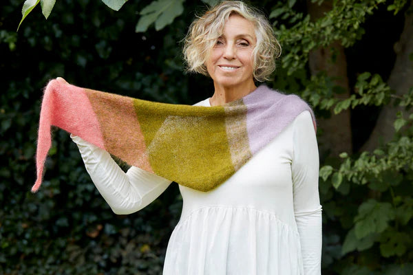Bon Melange Shawl Kit - Mohair/Silk with Pattern