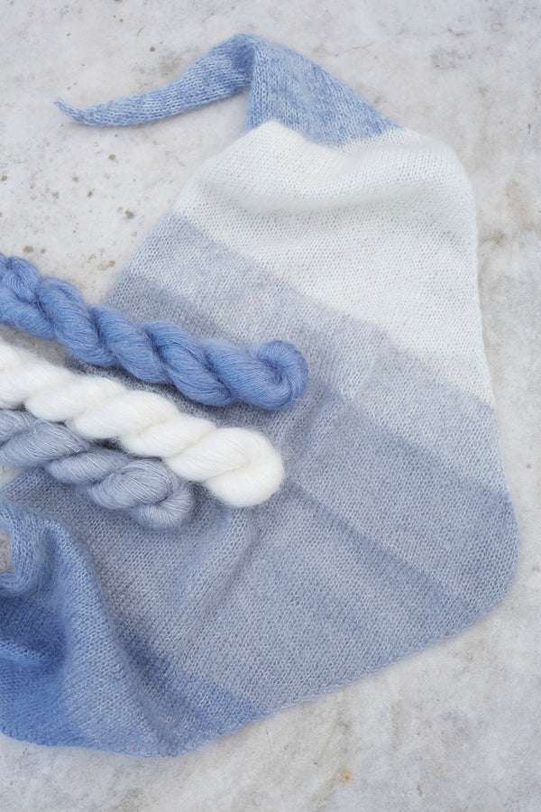 Bon Melange Shawl Kit - Mohair/Silk with Pattern