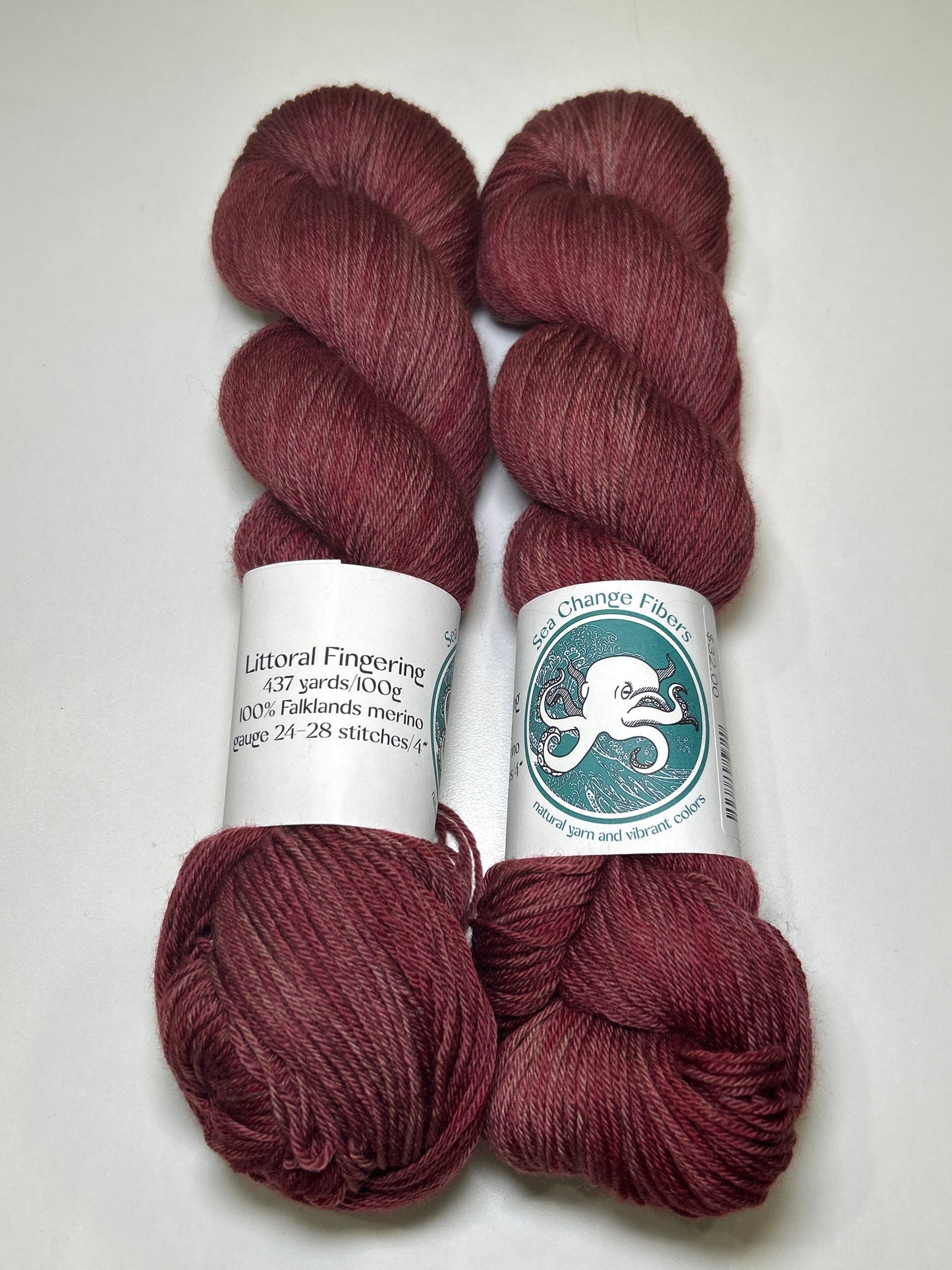 Sea Change Fibers Littoral Fingering ✧ 100% Falklands Merino