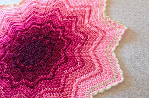 Rainbow Ripple Blanket (Baby to Adult Size) - A Level 2 Crochet Class