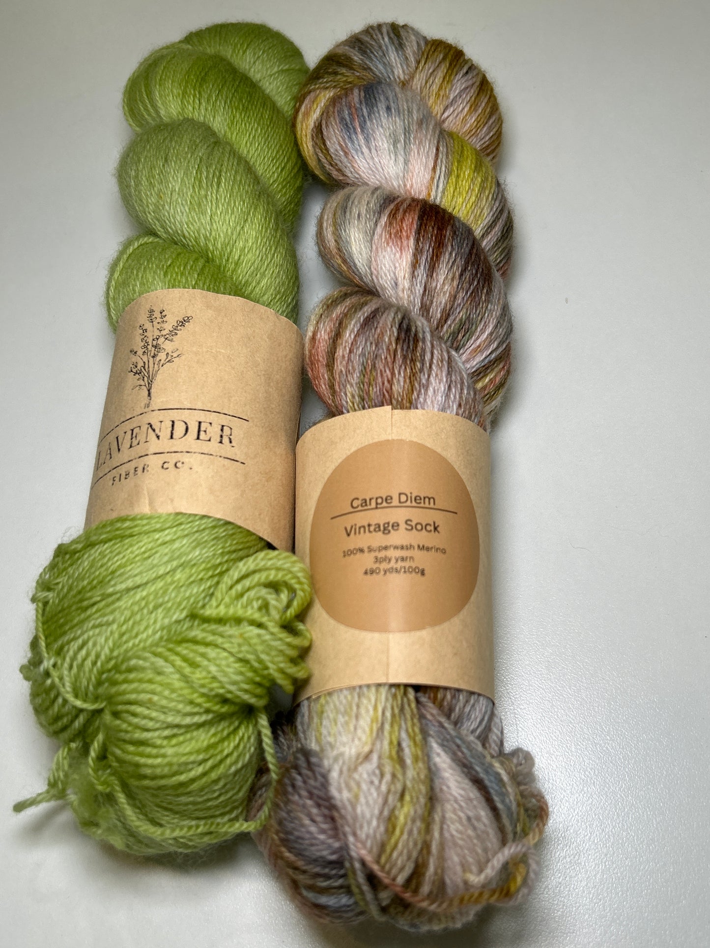 Lavender Fibers Vintage Sock Small Batch Hand Dyed Yarns