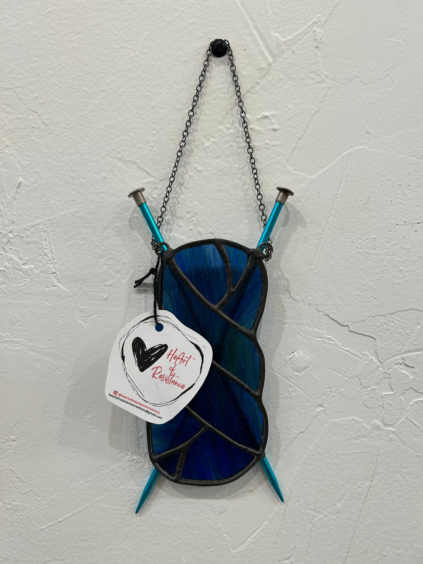 Stained Glass Yarn Art by HeArt of Resistance (Small Size)