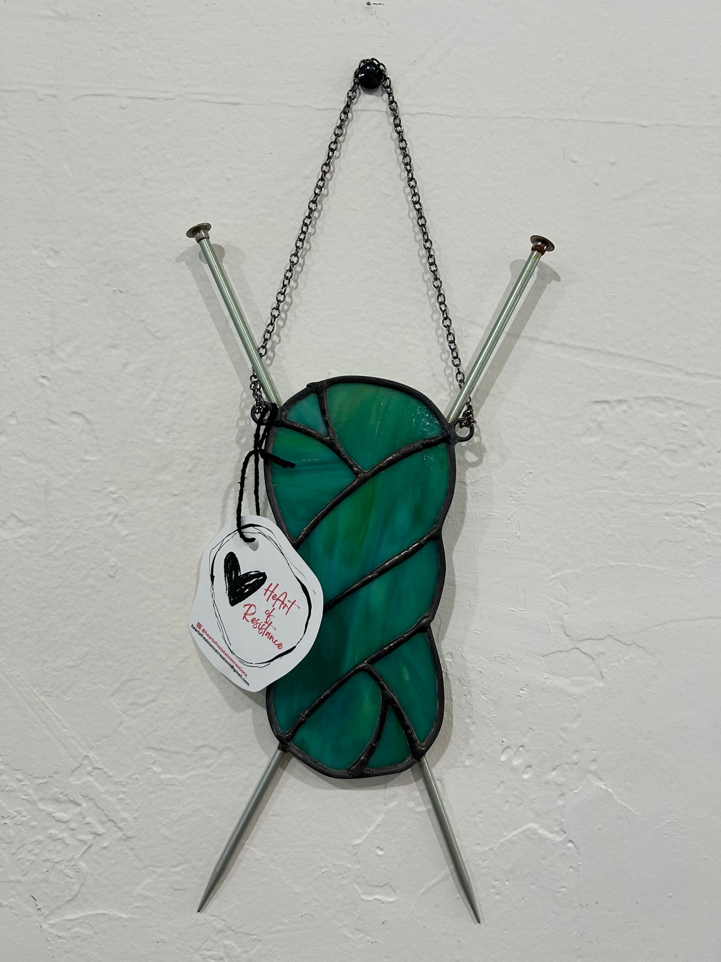 Stained Glass Yarn Art by HeArt of Resistance (Small Size)