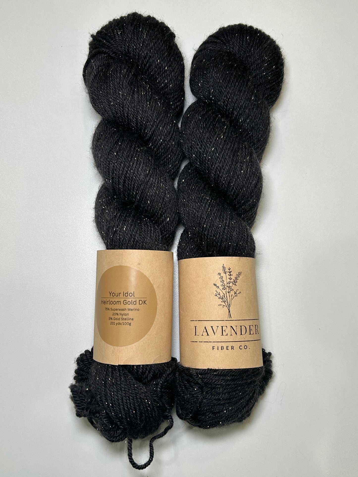 Lavender Fibers Heirloom Gold DK Yarn