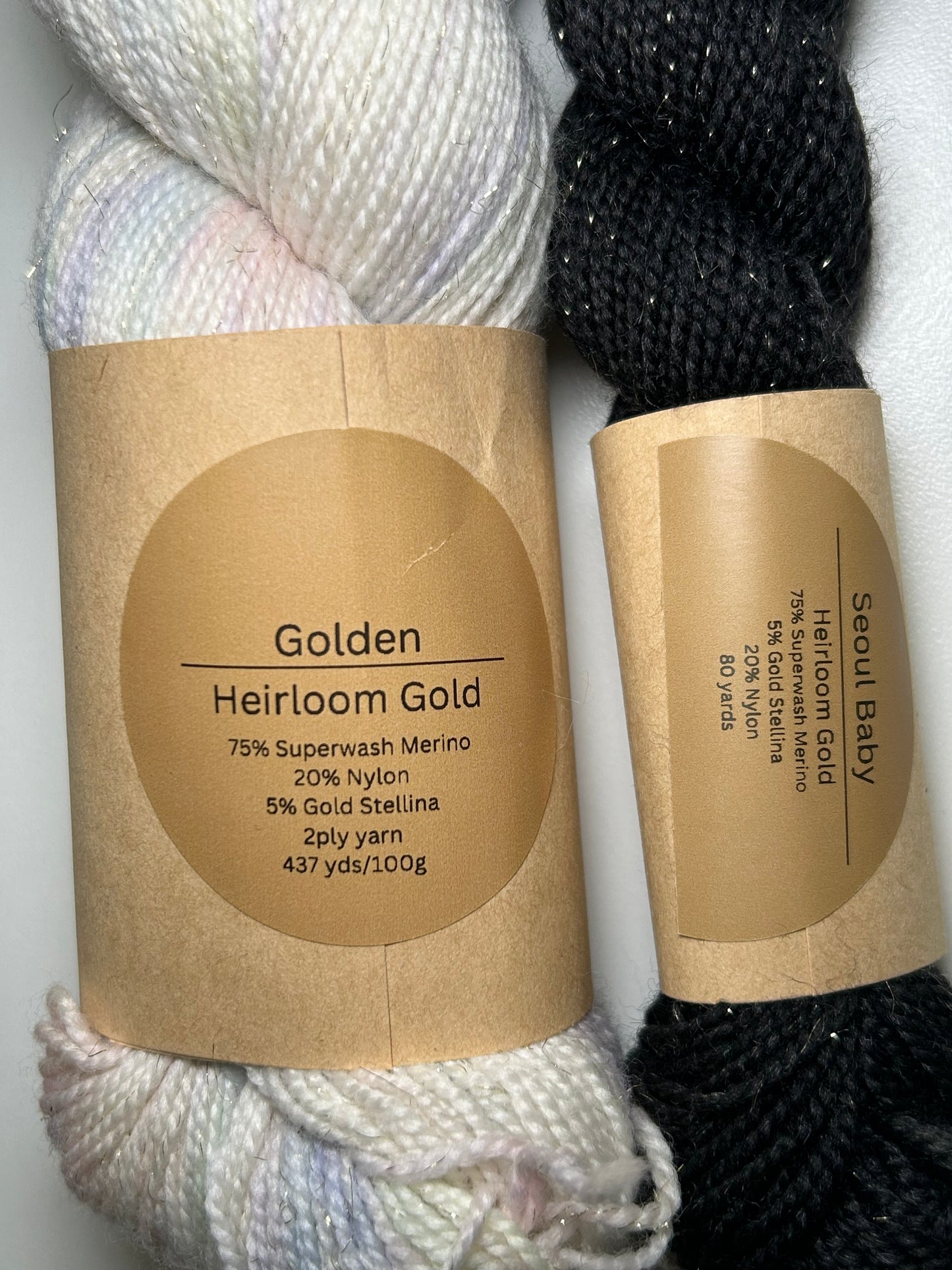 Lavender Fibers Heirloom Gold Sock Yarn Gift Sets