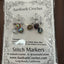 Crochet Crystal Stitch Markers - Set of 6