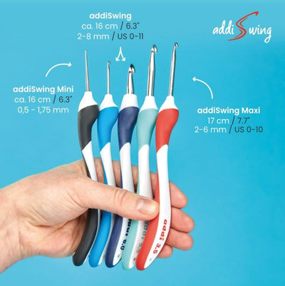 addi Swing Maxi - 7"  Crochet Hooks