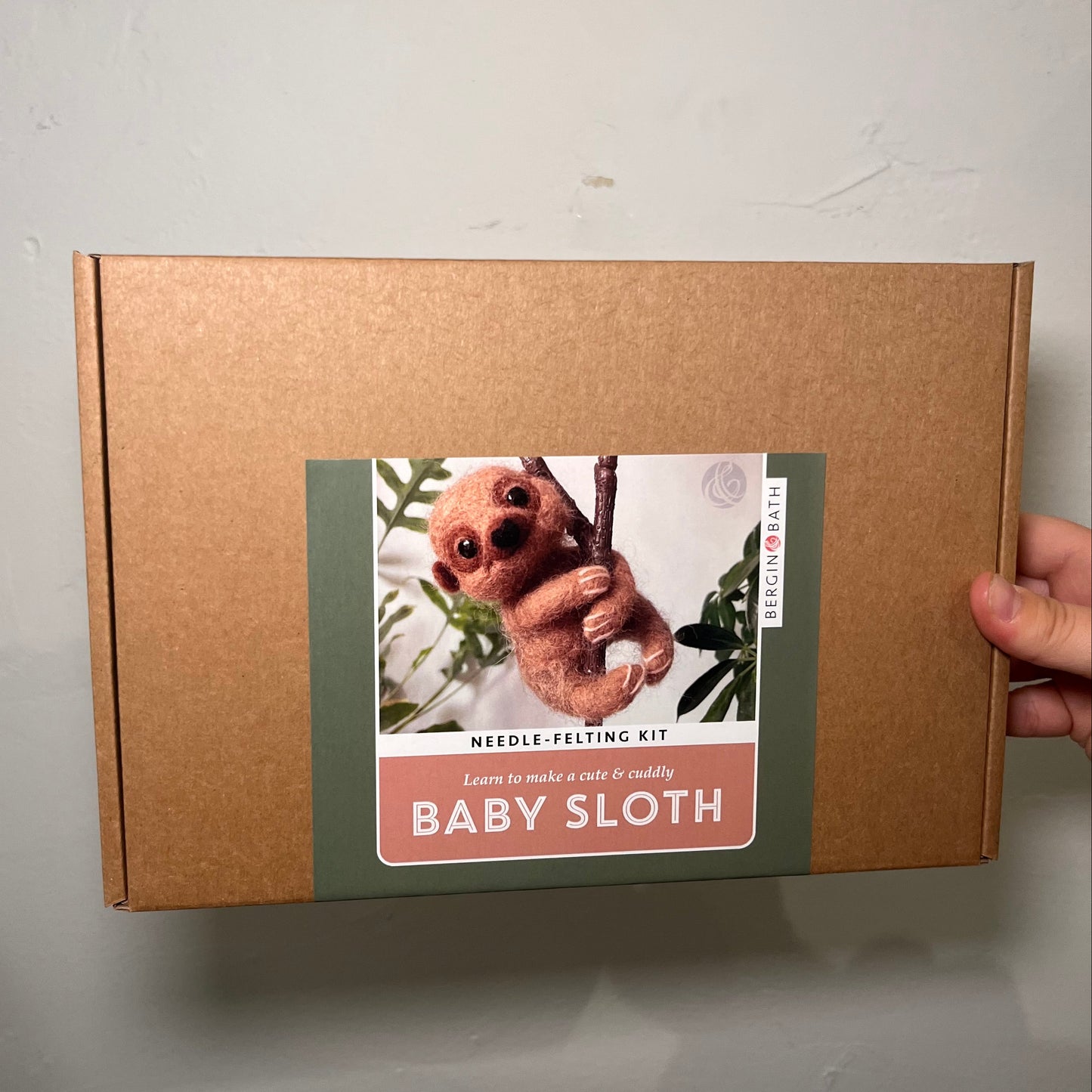 Needle Felting Kit - Baby Sloth
