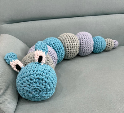 DIY Crochet Kit RibbonXL Caterpillar Louise