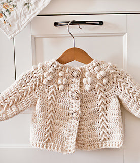 Joko Cardigan Baby Sweater - A Level 2 Crochet Class