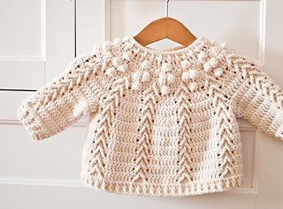 Joko Cardigan Baby Sweater - A Level 2 Crochet Class