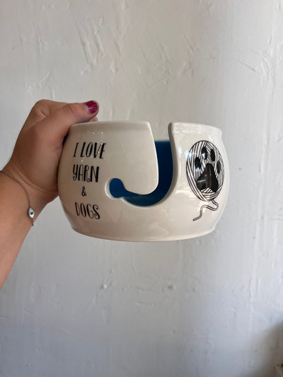 I Love Dogs and Yarn - Yarn Bowl