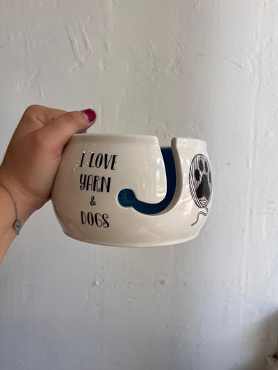 I Love Dogs and Yarn - Yarn Bowl