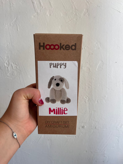 DIY Crochet Kit Puppy Millie Eco Barbante