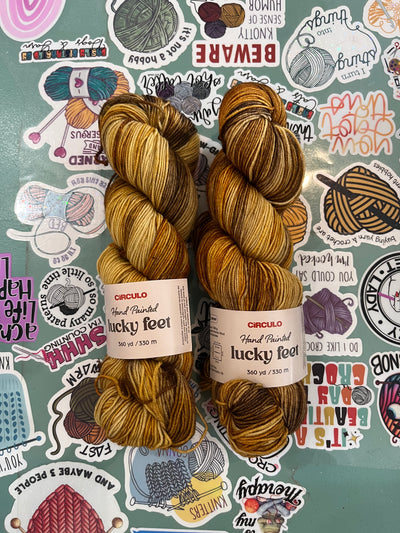 LUCKY FEET SOCK YARN - 75% MERINO 25% POLYAMIDE - 100G