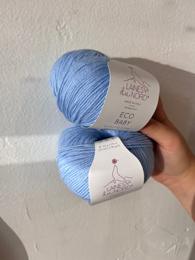 Eco Baby (100% GOTS certified wool) - Pale Blue #29