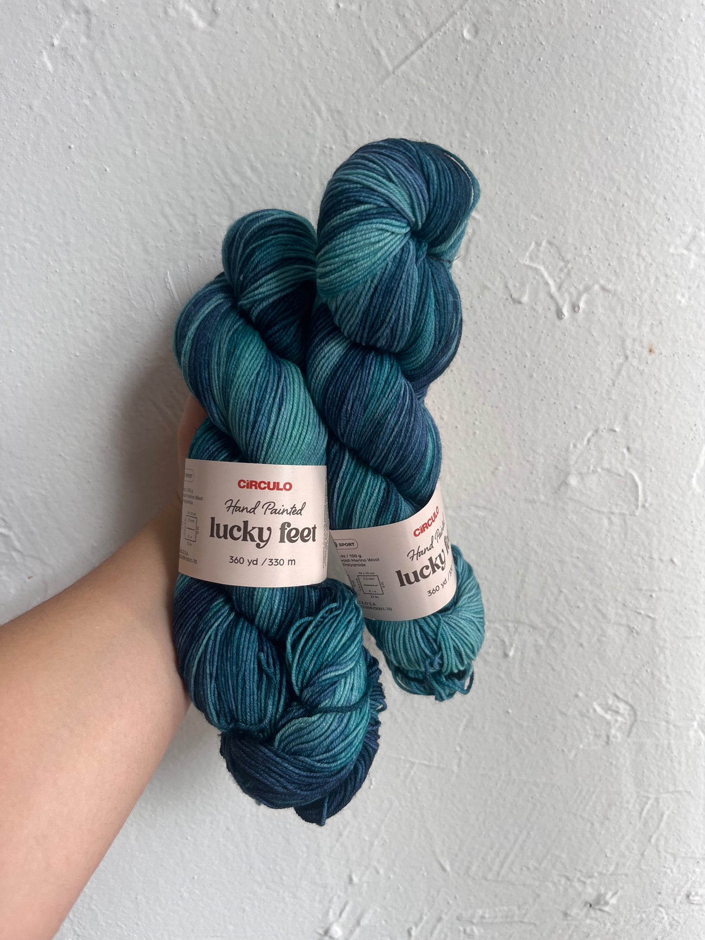 LUCKY FEET SOCK YARN - 75% MERINO 25% POLYAMIDE - 100G