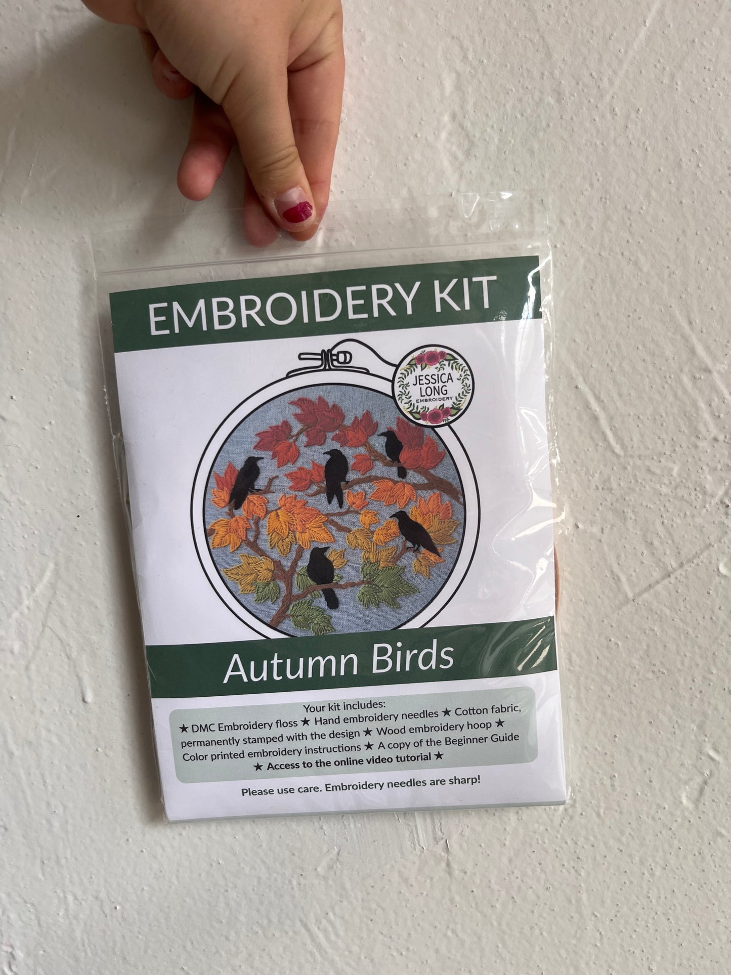 Autumn Birds Embroidery Kit
