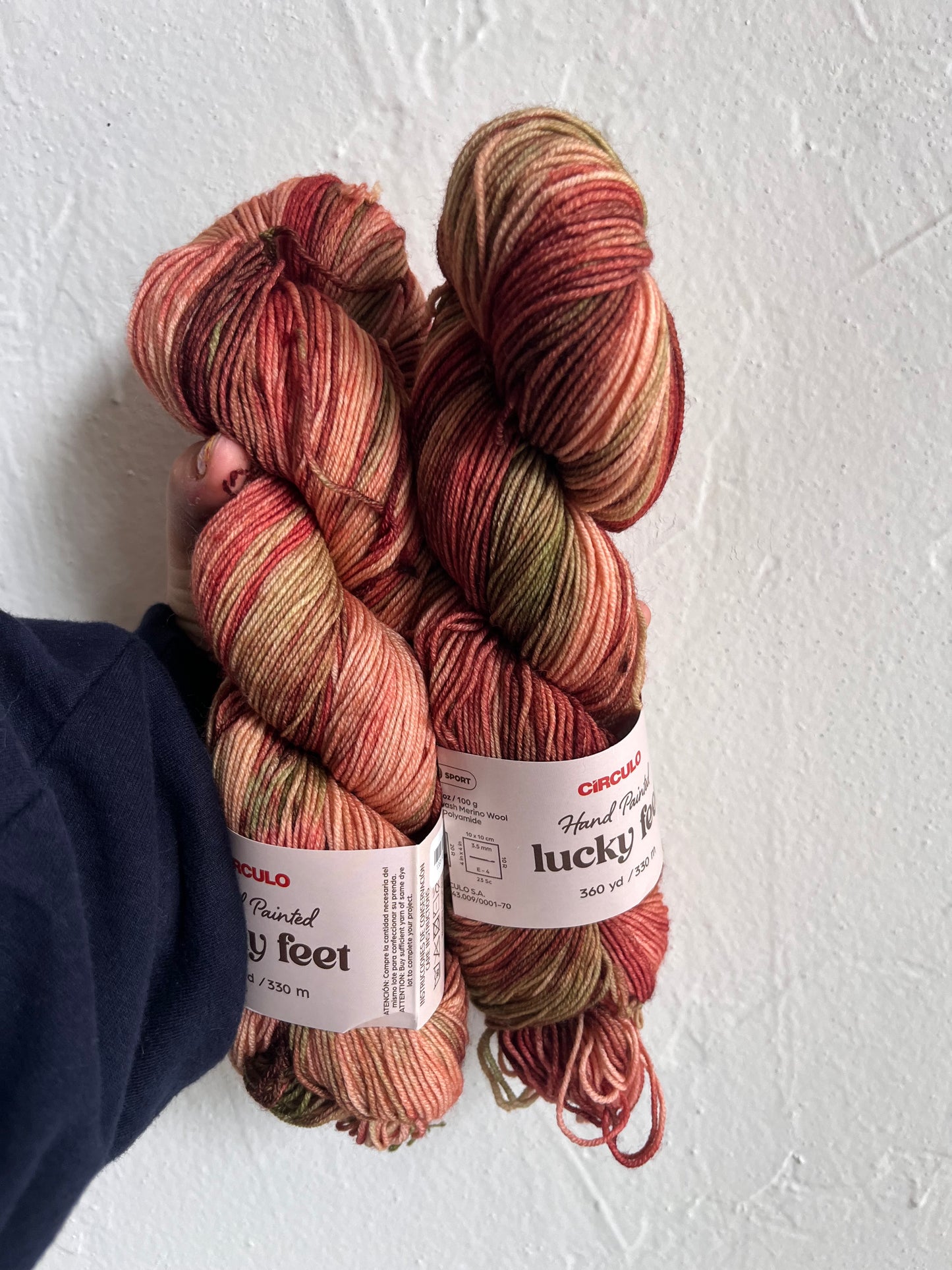 LUCKY FEET SOCK YARN - 75% MERINO 25% POLYAMIDE - 100G