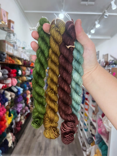 Hand-dyed 100% Merino Superwash Minis