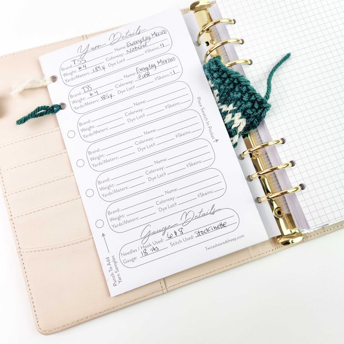 Project Journal Planner for Knitters & Crocheters