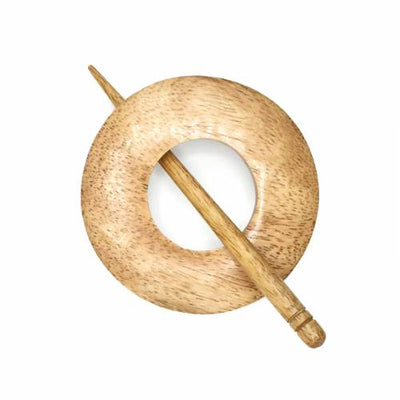 Wooden Shawl Pin