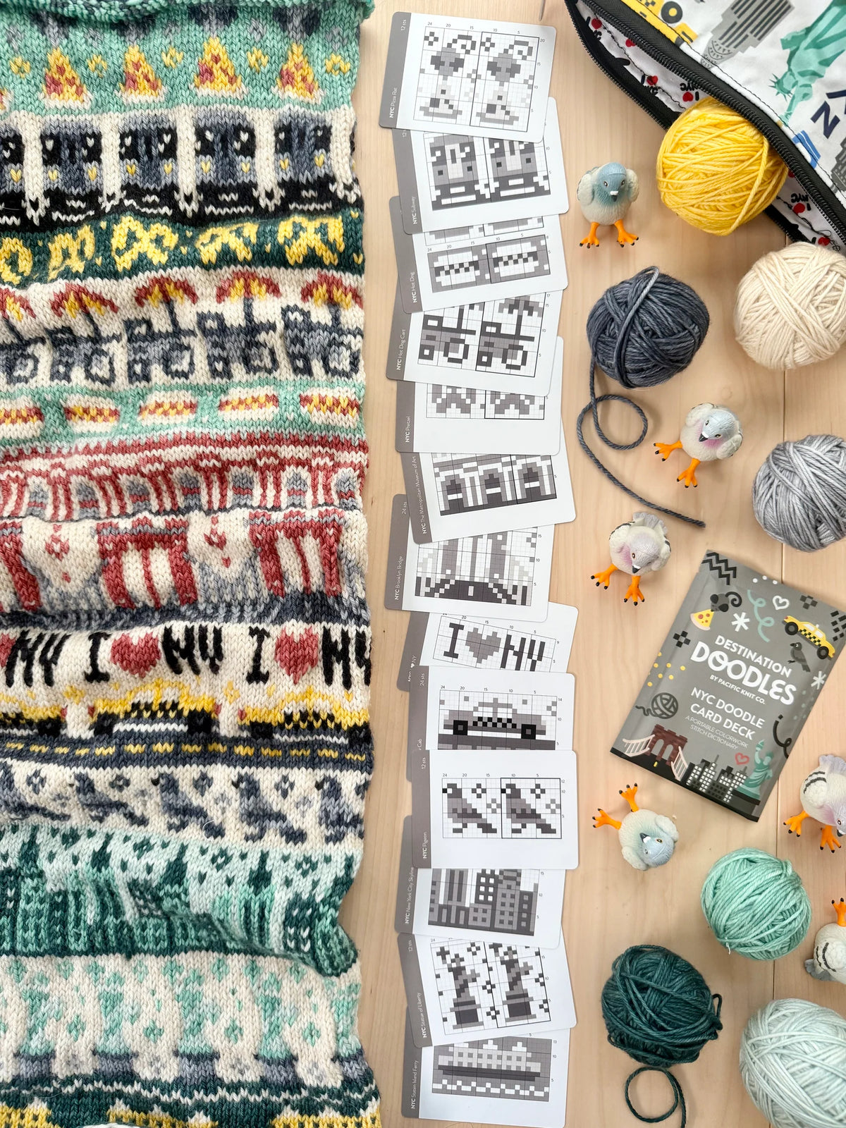 Doodle Knit Card Deck - Destination
