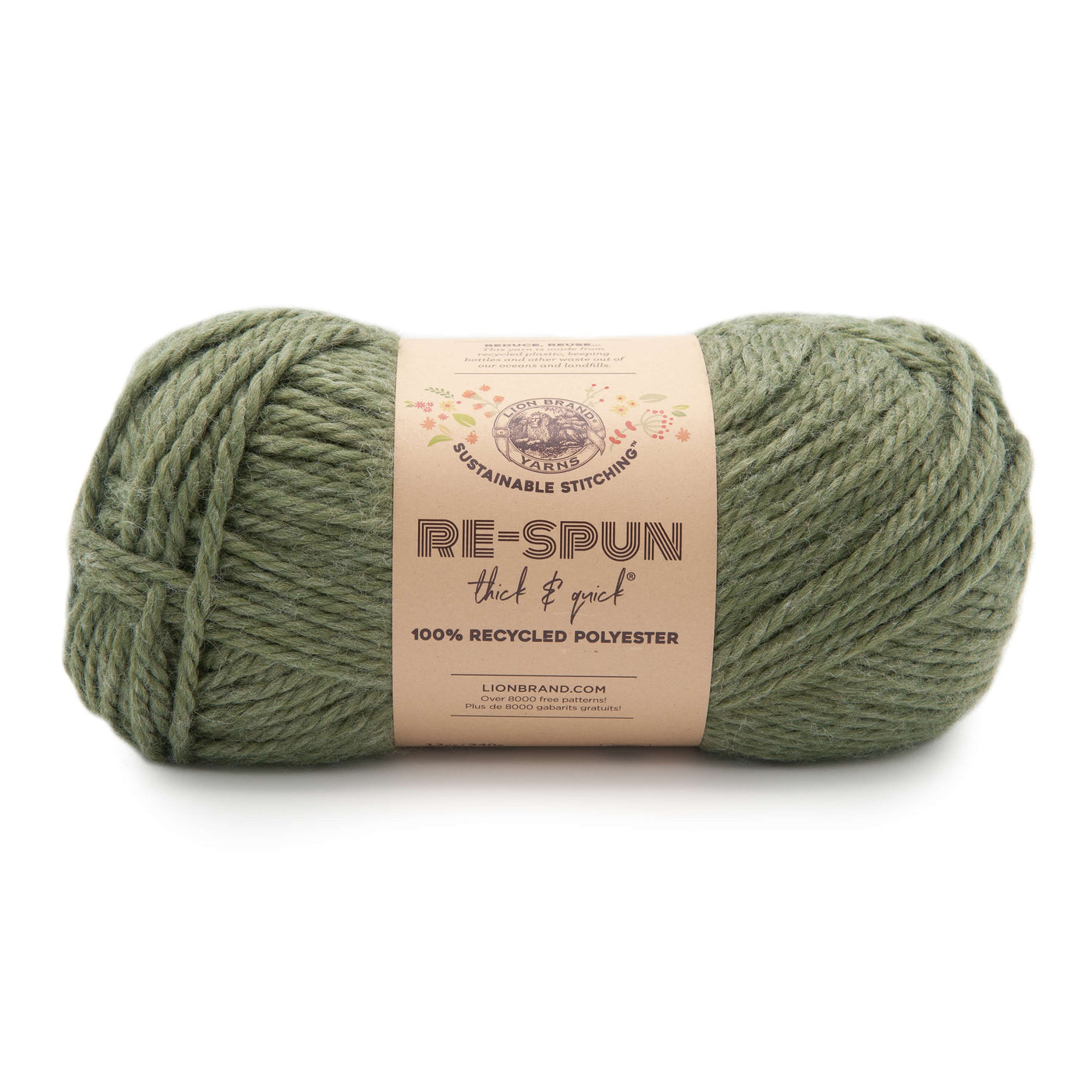 Lion Brand Re-Spun Thick & Quick® - 100% Recycled Polyester