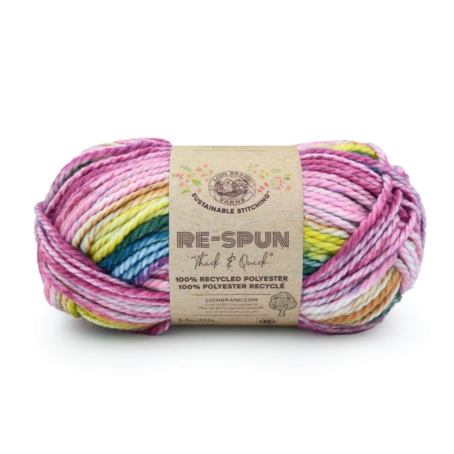 Lion Brand Re-Spun Thick & Quick® - 100% Recycled Polyester