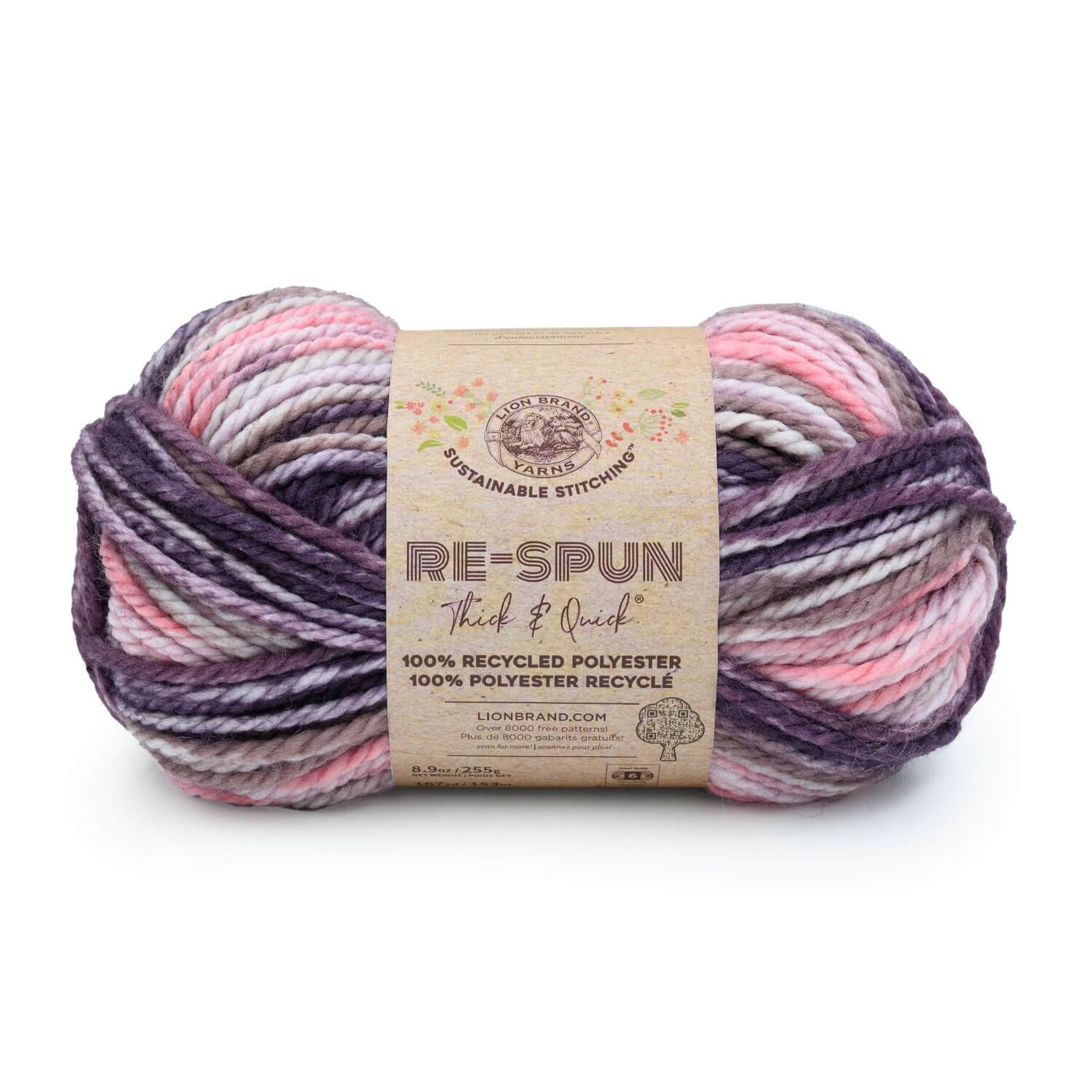Lion Brand Re-Spun Thick & Quick® - 100% Recycled Polyester