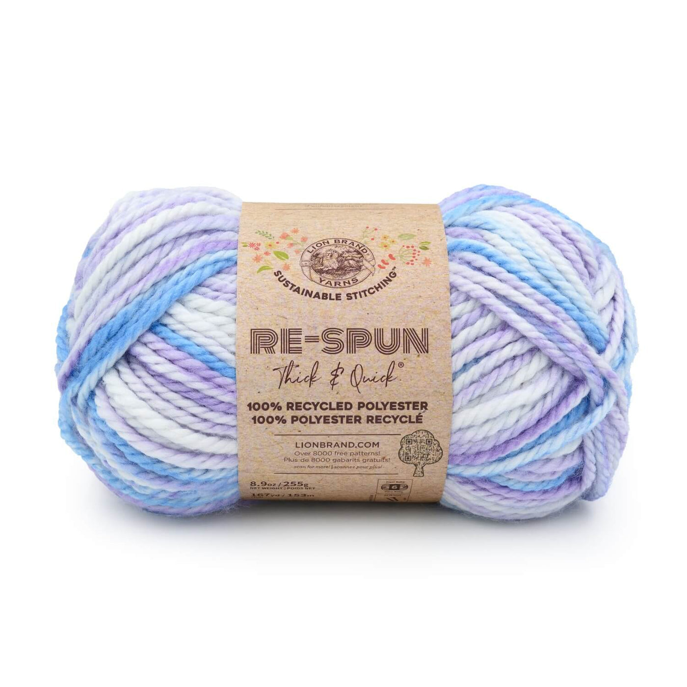 Lion Brand Re-Spun Thick & Quick® - 100% Recycled Polyester