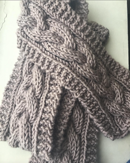 Easy Cable Scarf  - A Level 2 Knitting Class