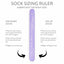 Sock Sizing Ruler - Sock Knitting Bracelet Ruler