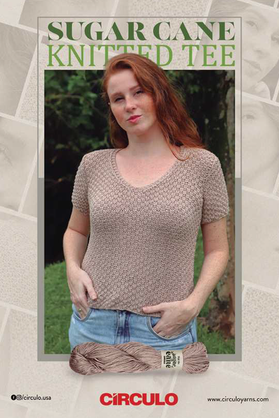 Sugarcane Knitted Tee Pattern by Circulo