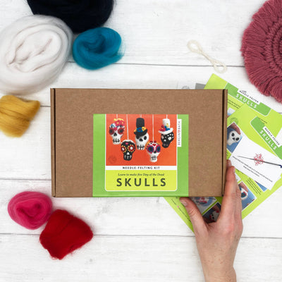 Needle Felting Kit - Sugar Skulls