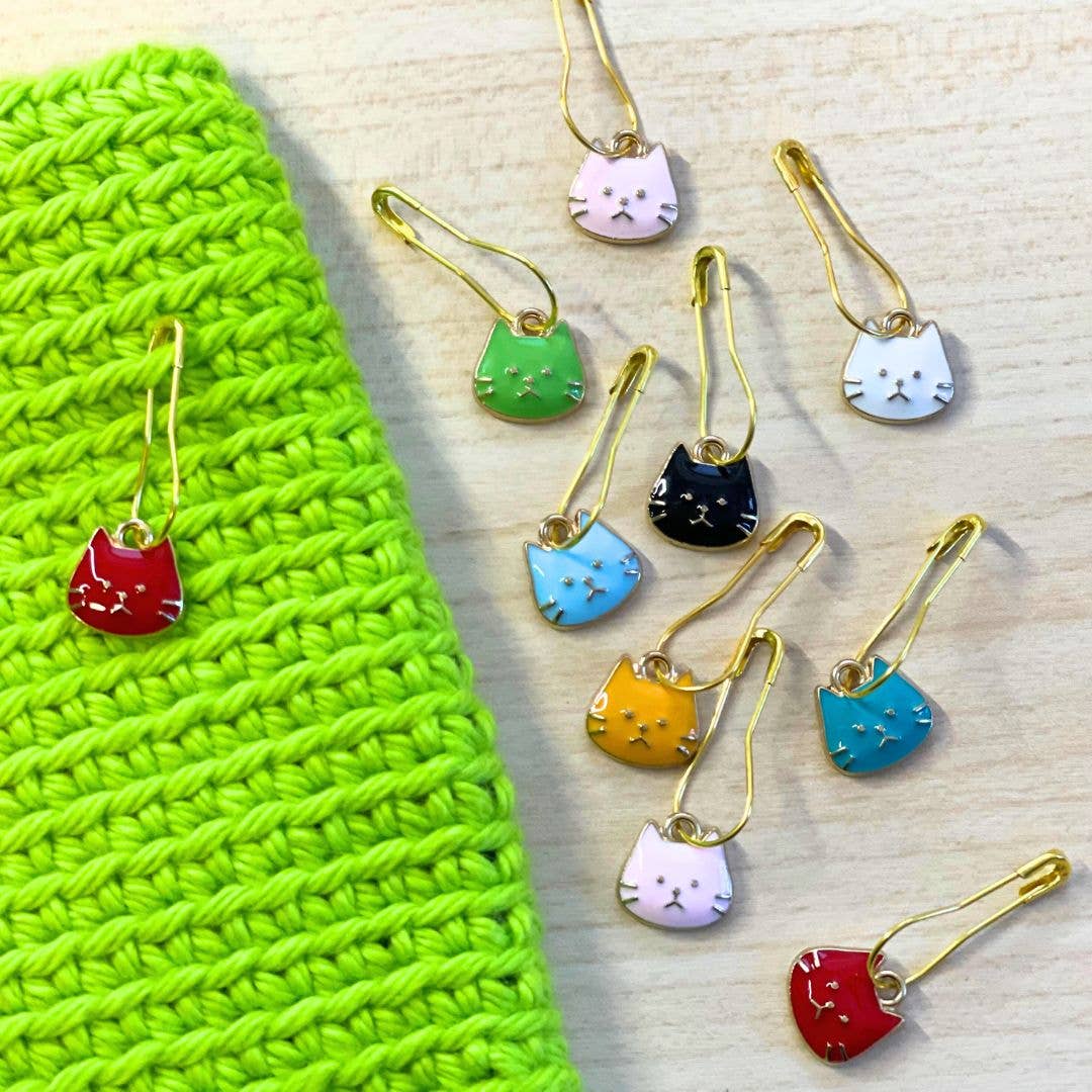 Cat Squad Stitch Markers