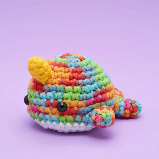 Woobles Rainbow Narwhal Beginner Crochet Kit