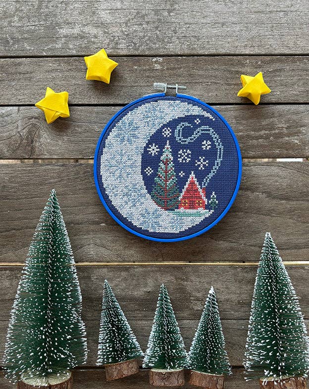 Winter Moon Cross Stitch Kit