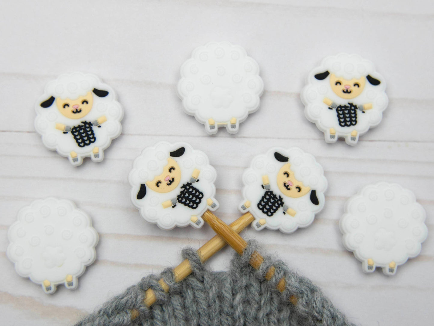Knitting Sheep Stitch Stoppers (SMALL)