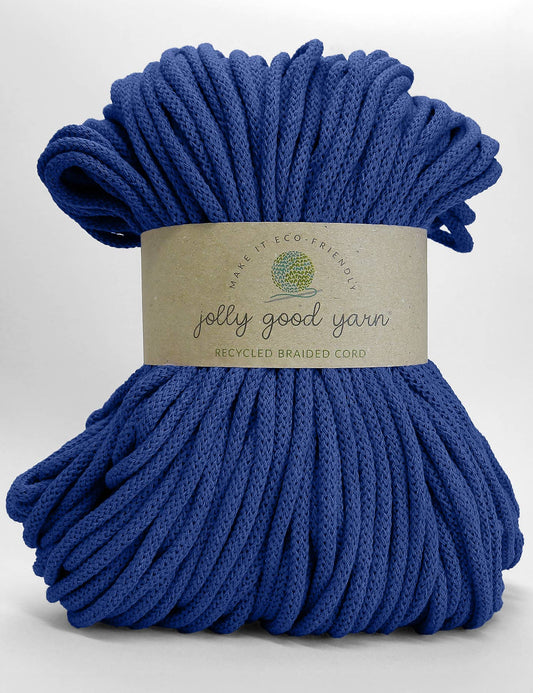 5mm Topsham Blue recycled cotton macrame cord (100m)