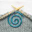 Shimmer Blue Spiral Cable Needle | Knitting Notions Tools