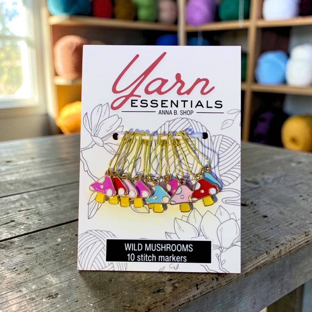 Wild Mushroom Stitch Markers