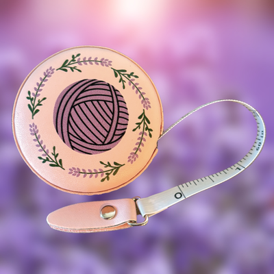 Tape Measure - Lavender Yarn Ball Knitting Crochet Notions